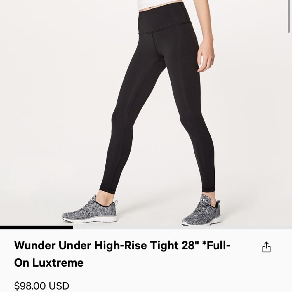 Lululemon high rise tight luxstream